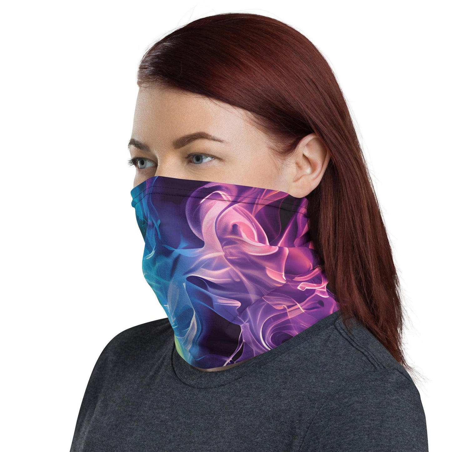 Rainbow Smoke Neck Gaiter - Festival Essential