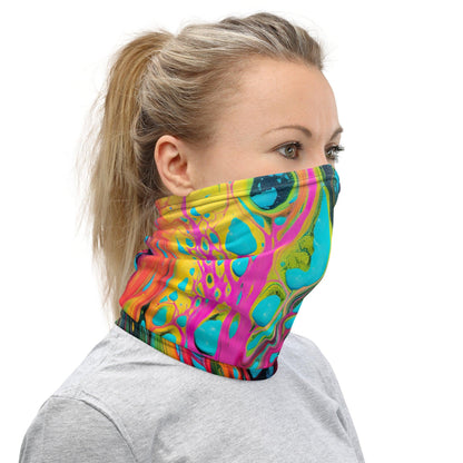 Abstract Melting Neck Gaiter for Raves & Festivals