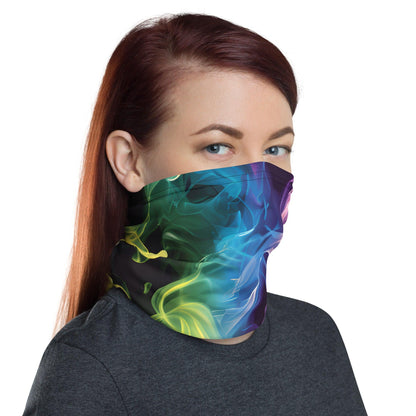 Rainbow Smoke Neck Gaiter - Festival Essential