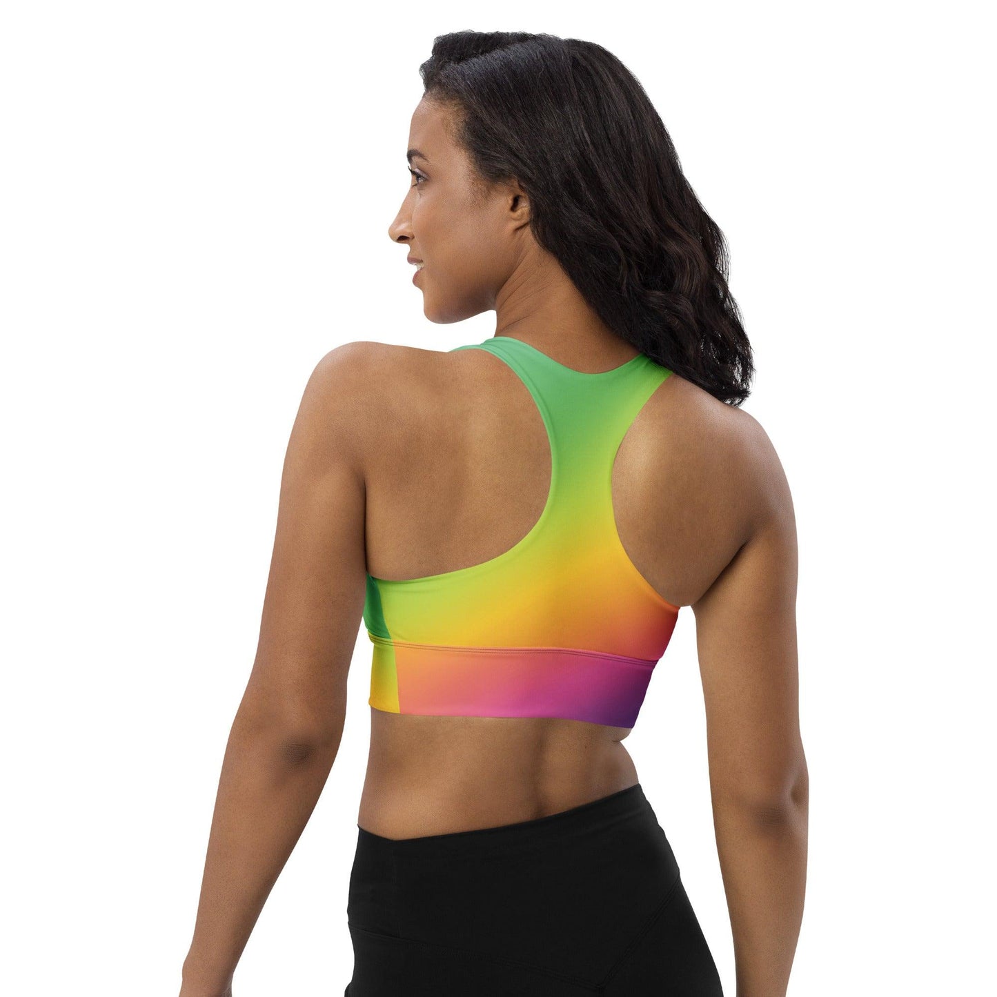 Radiant Longline Sports Bra for Raves & Festivals