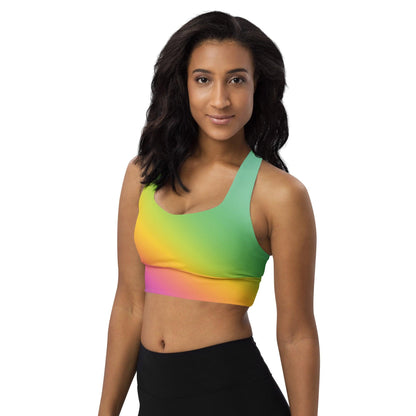 Radiant Longline Sports Bra for Raves & Festivals