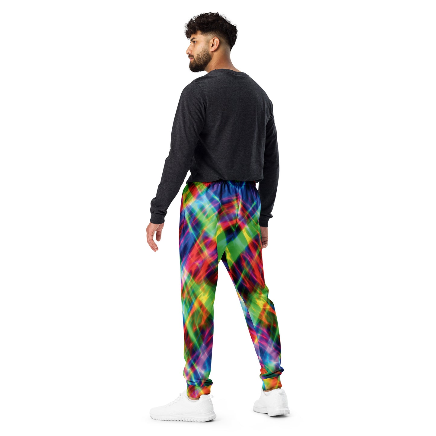 Electric Neon Joggers for Raves and Festivals