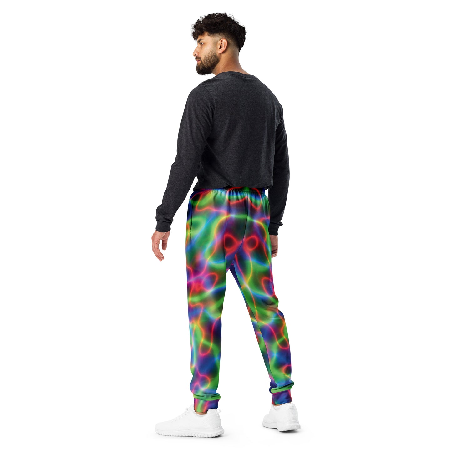 Electric Neon Joggers for Festival Dance