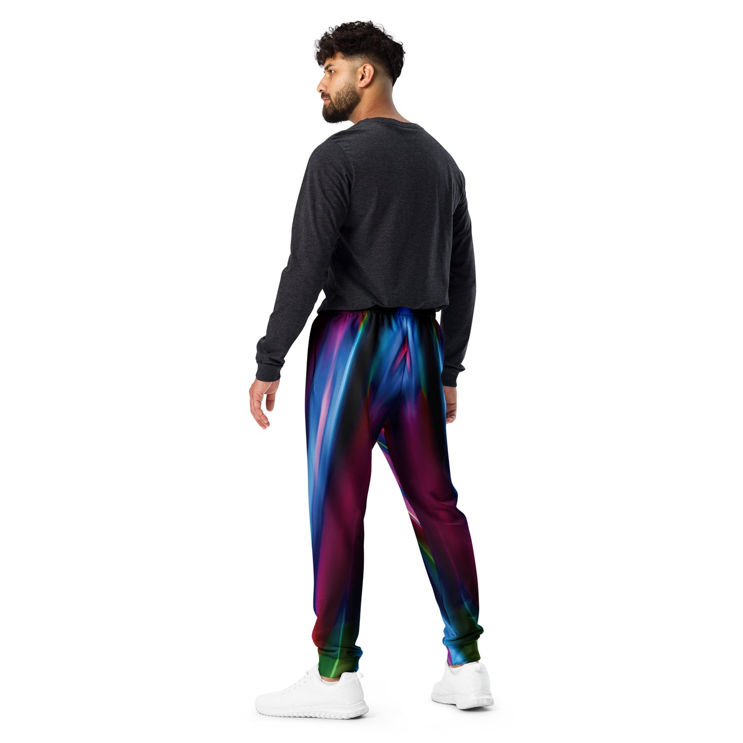 Electric Neon Joggers for Raves and Festivals