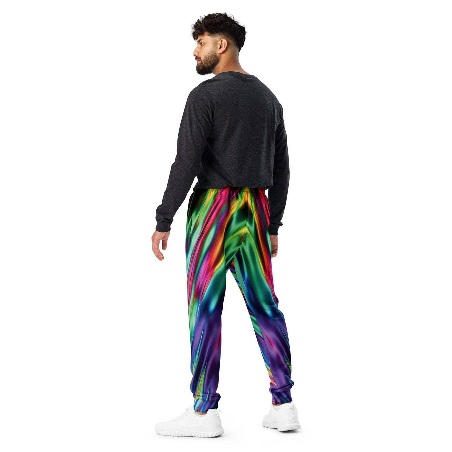 Electric Neon Joggers for Raves and Festivals