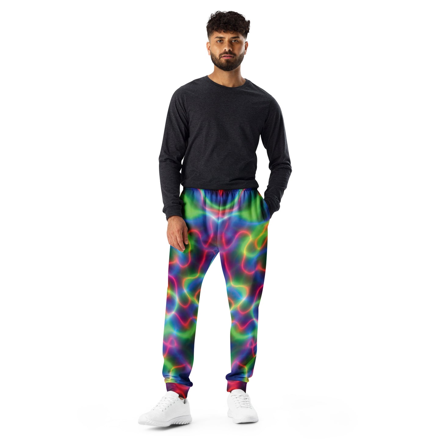 Electric Neon Joggers for Festival Dance