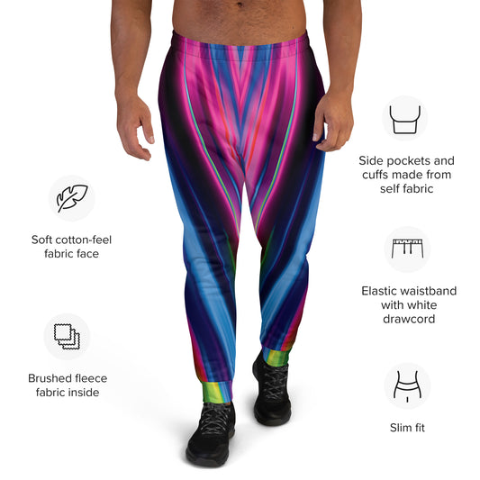 Electric Neon Joggers for Raves and Festivals