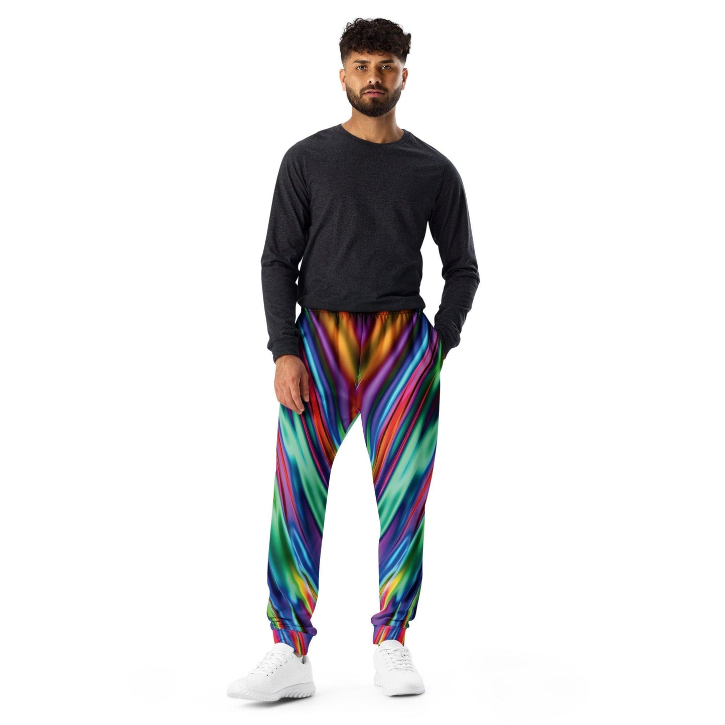 Electric Neon Joggers for Raves and Festivals