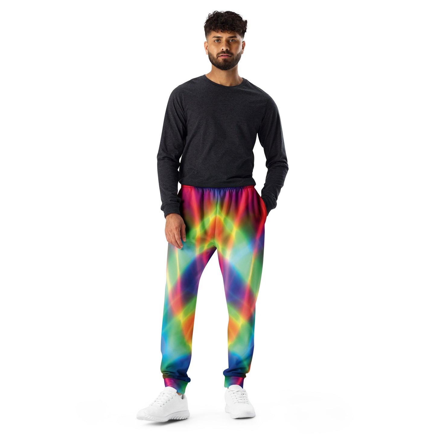 Electric Neon Joggers for Raves and Festivals