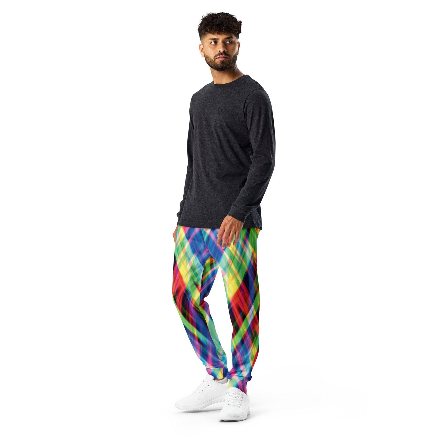 Electric Neon Joggers for Raves and Festivals