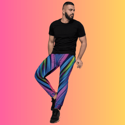 Electric Neon Joggers for Rave Lovers and Festival Goers