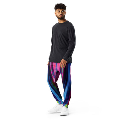 Electric Neon Joggers for Raves and Festivals