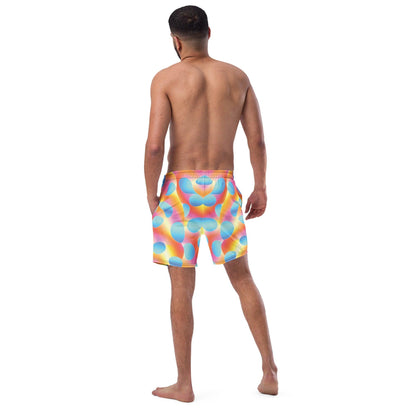 Vibrant Abstract Rave Swim Shorts for Festivals