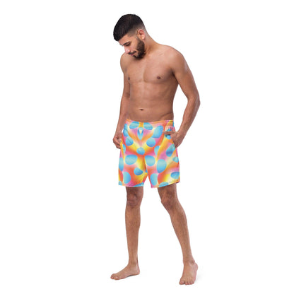 Vibrant Abstract Rave Swim Shorts for Festivals