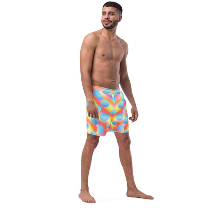 Vibrant Abstract Rave Swim Shorts for Festivals