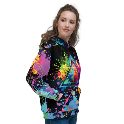 Triangle Paint Splash Unisex Hoodie