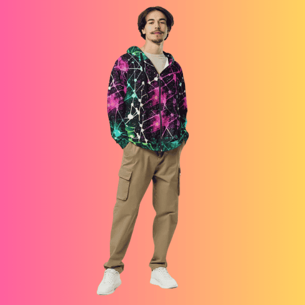 Eco-Friendly Unisex Zip Hoodie - Ideal for Festivals and Everyday Vibes