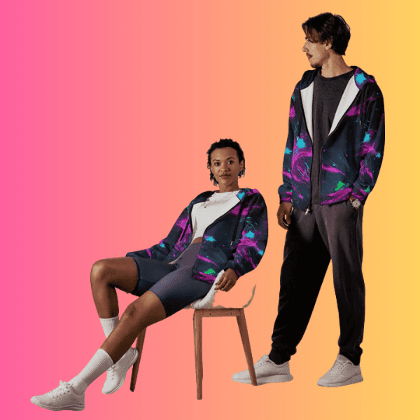 Unisex Eco-Friendly Zip Hoodie for Festival Vibes