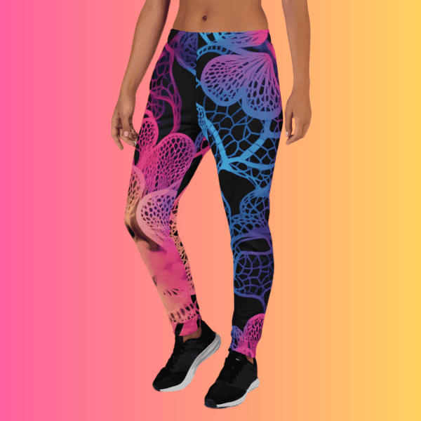 Vibrant Eco-Friendly Women's Festival Joggers for the EDM Scene