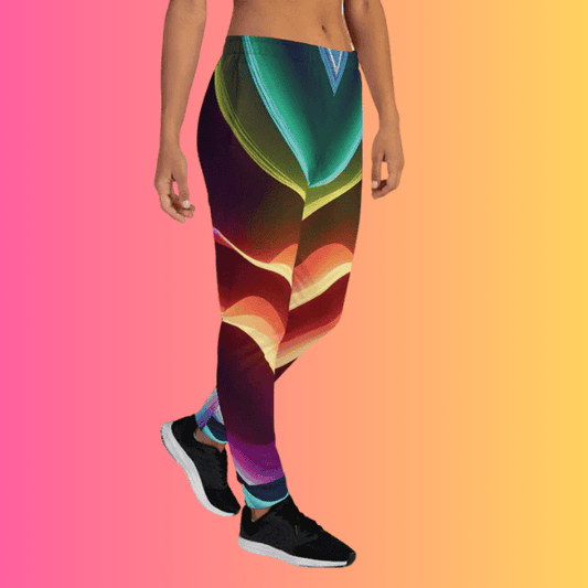 Eco-Friendly Vibrant Women's Festival Joggers for EDM Lovers