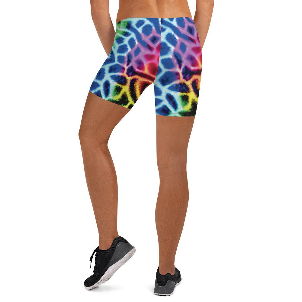 Neon Leopard Rave Shorts