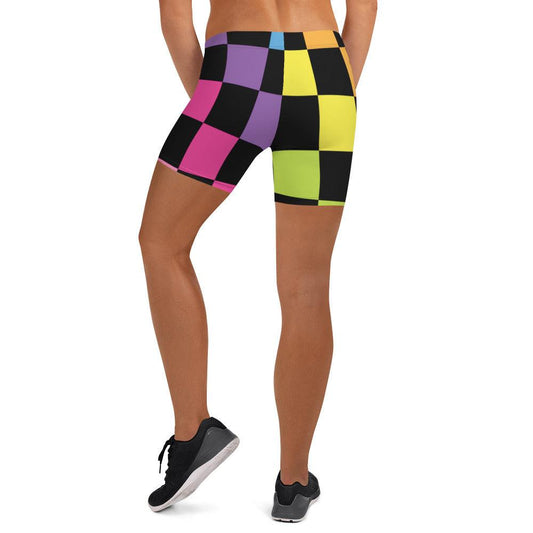 Rainbow Checked Festival Shorts