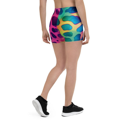 Neon Leopard Festival Shorts - Bold & Comfortable Rave Wear