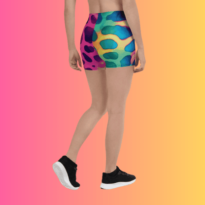 Neon Leopard Festival Shorts - Ultimate Rave Gear for Bold Style