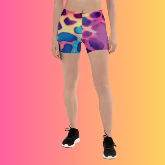 Neon Leopard Festival Shorts - Ultimate Rave Gear for Bold Style