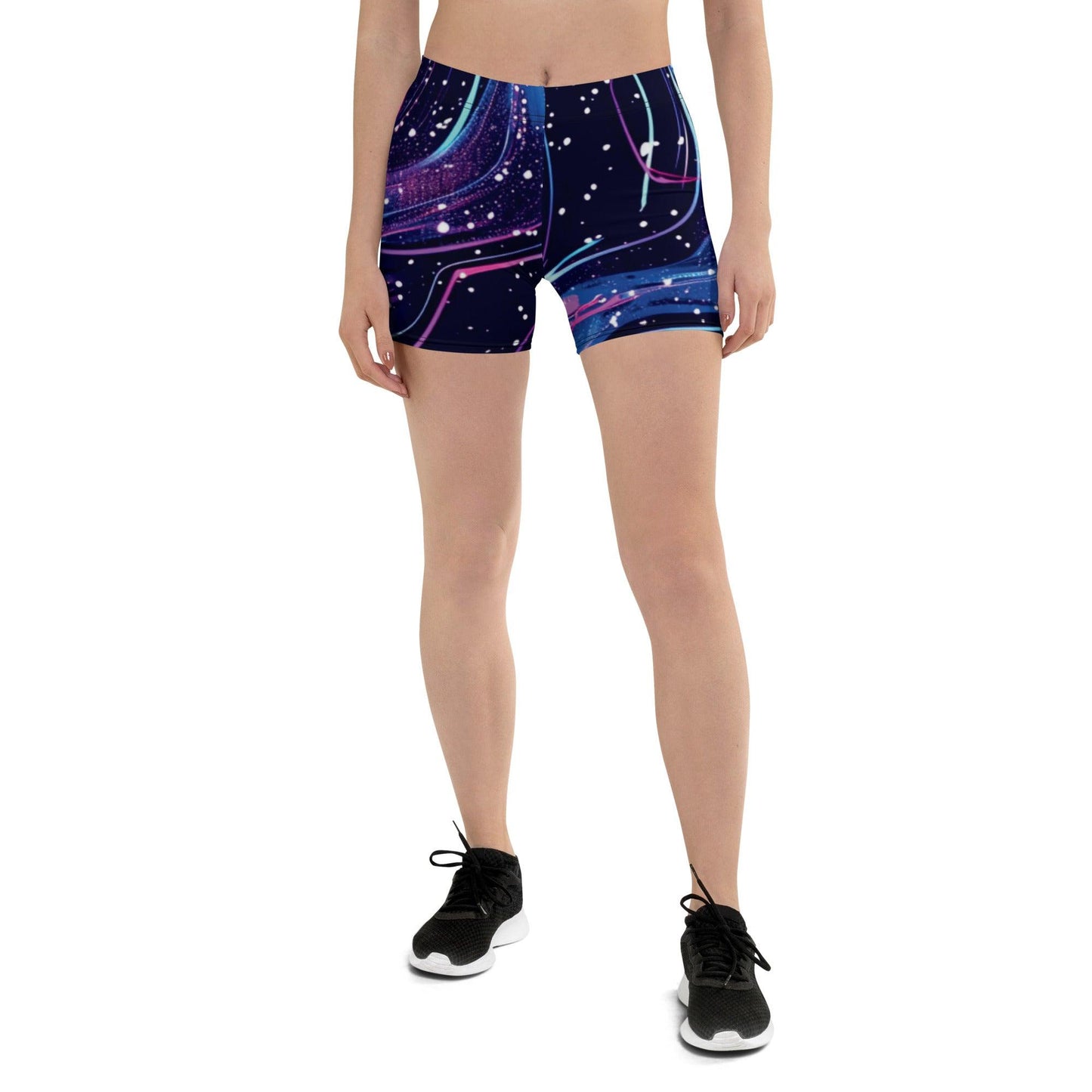 Vibrant Abstract Rave Shorts for Festivals