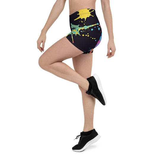 Vibrant Paint Splatter Festival Shorts