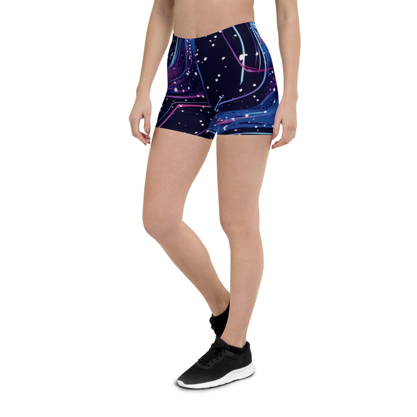 Vibrant Abstract Rave Shorts for Festivals