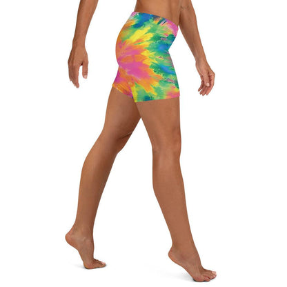 Funky Tie-Dye Festival Shorts - Custom Rave Wear