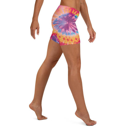 Vibrant Tie-Dye Rave Shorts for Festivals