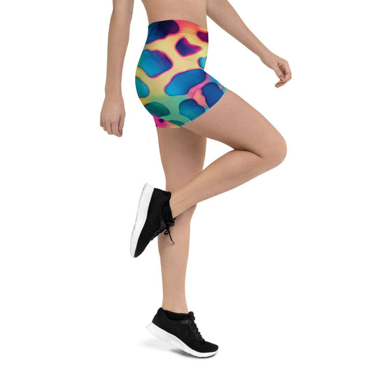 Neon Leopard Festival Shorts - Bold & Comfortable Rave Wear