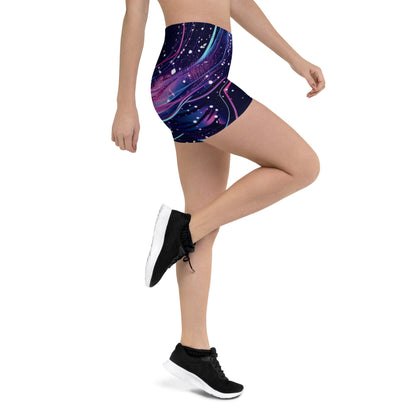 Vibrant Abstract Rave Shorts for Festivals