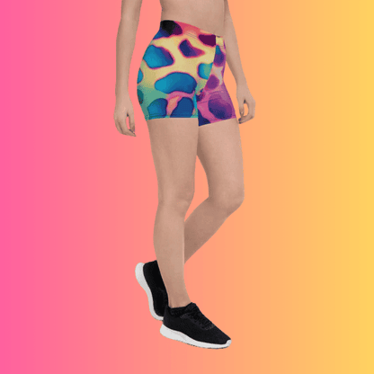Neon Leopard Festival Shorts - Ultimate Rave Gear for Bold Style