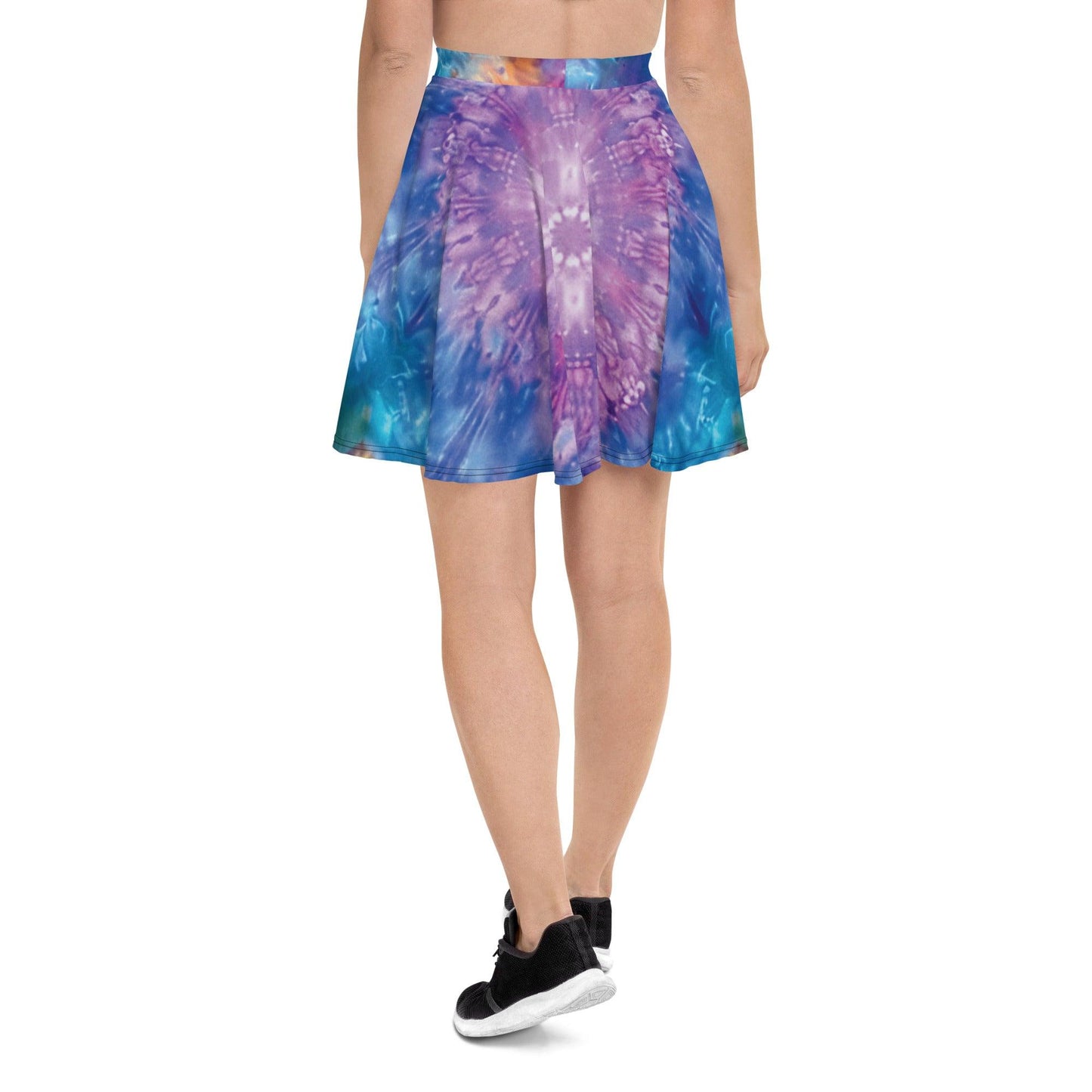 Vibrant Tie-Dye Skater Skirt for Music Festivals