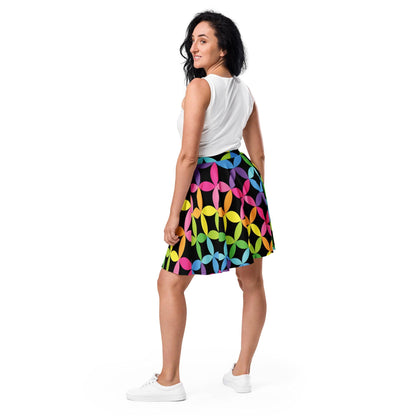 Rainbow Skater Skirt for Festivals & Raves