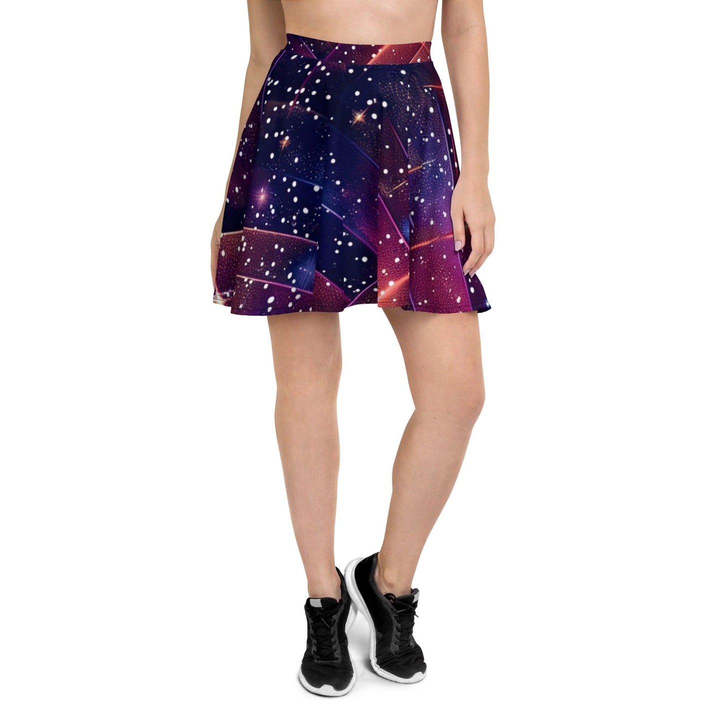 Galactic Groove Skater Skirt - Festival Ready Fashion