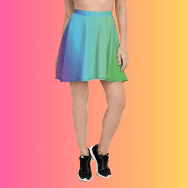 Vibrant Radiant Skater Skirt - Your Ultimate Festival Essential for EDM Raves