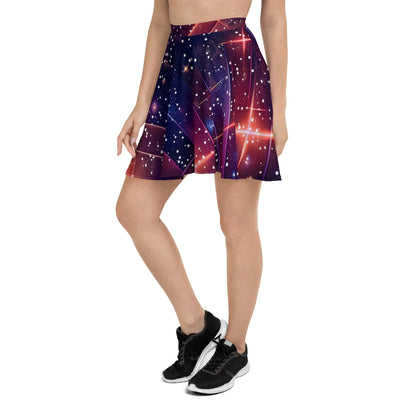 Galactic Groove Skater Skirt - Festival Ready Fashion