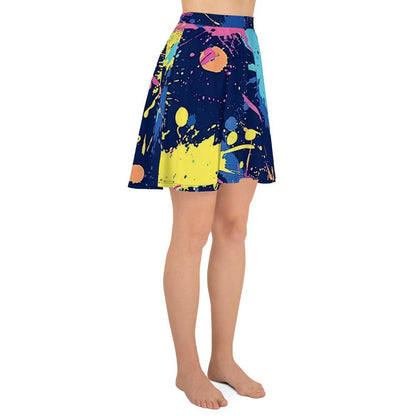 Paint Splatter Skater Skirt for Raves & Festivals