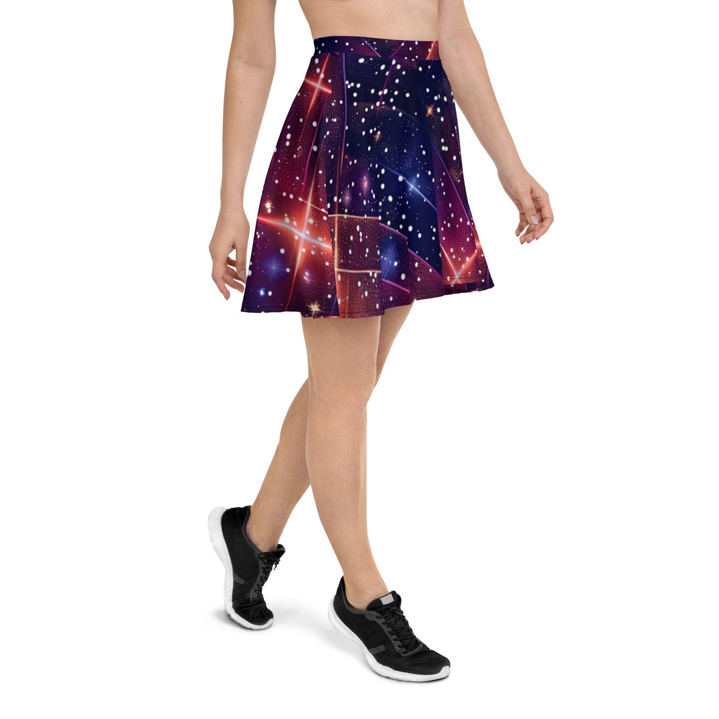 Galactic Groove Skater Skirt - Festival Ready Fashion