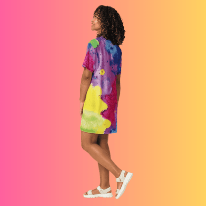 Playful Versatile T-Shirt Dress for Festivals and Raves