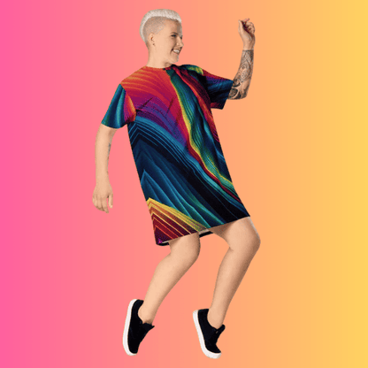 Vibrant Versatile T-Shirt Dress for Festivals and Everyday Adventures