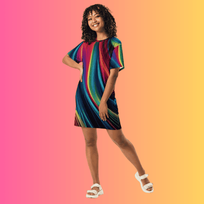 Vibrant Versatile T-Shirt Dress for Festivals and Everyday Adventures
