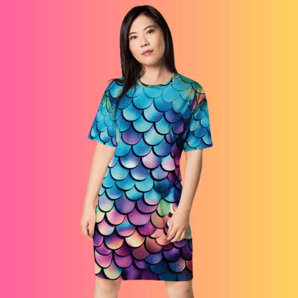 Chic & Playful T-Shirt Dress for Festivals and Street Style