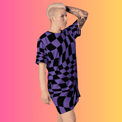 Custom Versatile Festival T-Shirt Dress for EDM Vibes