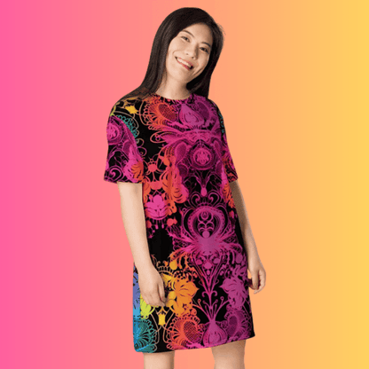 Chill Vibes T-Shirt Dress for Festivals and Everyday Adventures